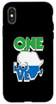 Coque pour iPhone X/XS Carte One Love avec le drapeau de la Sierra Leone en Afrique