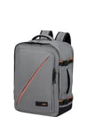 American Tourister Take2Cabin - easyJet Cabin Bag 36 x 20 x 45 cm, 38 L, 0.70 kg, Hand Luggage, Airplane Backpack M Underseater, Grey (Dark Grey)