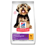 Hundmat Hill's Science Plan Vuxen Small & Mini Sensitive Stomach & Skin 1,5 kg