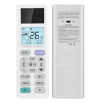 Leyf Télécommande de climatisation Universelle A/C LCD rétro-éclairage, télécommande de Rechange pour climatisation, écran avec lumière et Lampe de Poche LED, Fonctionne avec l'énergie Lumineuse