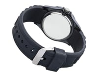 Identity London Silicone Black Strap Unisex Watch New