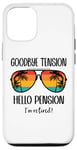 Coque pour iPhone 12/12 Pro Goodbye Tension Hello Pension Happy Retirement 25 Im Retired