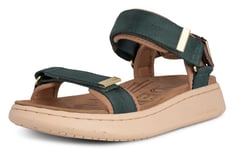 WODEN Line Sandal Mörk skog/grönbrun 39 - Fri frakt