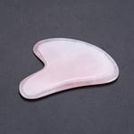 (Pink)Gua Sha Facial Tools Portable Gua Sha Stone Carving Polished Massage SG5