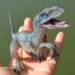 Jurassic Blue Raptor Dinosaur Figure Velociraptor Figurine Kids Toy Educational