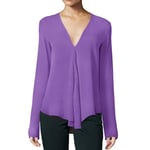 Women'S Shirt Fashion Women Blouses Elegant Top Women'S Blouse Shirts Plus Size Chic Female Tunic Ladies Long Sleeve White Clothing-Purple_Blouse_M