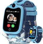 Montre Connectée Enfant,Montre 4g Gps Enfant Avec Passer/Réceptionner Des Appels,Appel Vidéo,Chat Vocal Familial,Sos Et Plus Encore,Montre Intelligente Enfants De 5 À 12 Ans