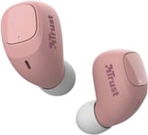 Mobile Nika Compact Écouteurs Bluetooth sans Fil avec Coque de Charge (True Wireless,Micro intégré,jusqu'à 18h d'utilisation) - Rose