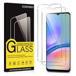 Coiwxmoi 2 Pièces Verre Trempé pour Samsung Galaxy A05s, Ultra Résistant Film Protection Écran, HD Ultra Transparent, Sans Bulles, Dureté 9H Glass, Vitre Protecteur pour Samsung Galaxy A05s, Clear