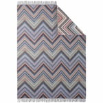 Chevron Pläd, Svart/Multi 130x190 cm