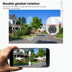 Security Camera WIFI Wireless 2‑Way Audio PTZ Rotation Remote Monitor Motion GF0