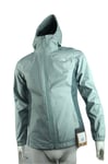 NEW THE NORTH FACE WOMEN'S GREEN QUEST ZIP-IN HIKING CLIMBING WATERPROOF JACKET