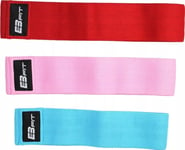 Eb Fit Hip Band Different Resistance Levels In A Set Multicolored 3 Pcs.