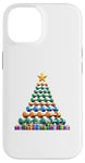 Coque pour iPhone 14 Christmas Tree Haltère Poids Haltérophile Gymnase