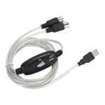 Câble MIDI Adaptateur de câble MIDI vers USB Convertisseur Midi pour XP / VISTA / OS X / Window7