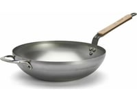 Patelnia De Buyer Mineral B Bois Wok 32 Cm