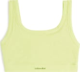 Icebreaker Women's Merino Rib Lotus Bra Citrine, M