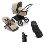 bugaboo Barnevogn Fox Cub Complete Black /Desert Beige