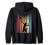 Retro Volleyball Player Volleyball Coach Volleyball Zip Hoodie