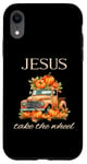 Coque pour iPhone XR 2024 Automne et Automne Jésus Take The Wheel Vintage Christian