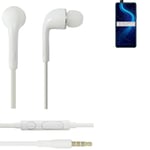 Earphones pour Huawei Honor X10 5G in ear headset stereo blanc