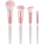 Luvia Cosmetics Brush Brush Set Prime Vegan Candy Flawless Face Set Prime Concealer + Blush Brush + Angled Buffer + Powder Brush 1 Stk. (37,95 € / 1 Kpl)