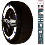 Polaire - Chaussette chaine neige textile pneu 245/40R18 haute résistance - Noir