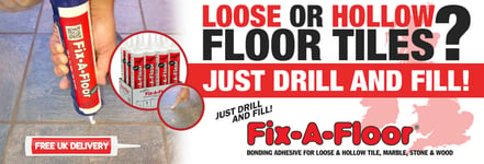 6x Fix-A-Floor Bonding Floor Adhesive for Loose & Hollow Tile Repair Fixafloor 