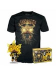 Funko Pop! Tee (Adult): Marvel Spider-Man No Way Home S3 - Electro (Glows in the Dark) Vinyl Figure T-Shirt (S)