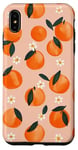 Coque pour iPhone XS Max Orange Blossom Floral Fruit Pattern Tropical Citrus Garden