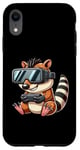 Coque pour iPhone XR Animal de joueur mignon avec des lunettes VR Cartoon