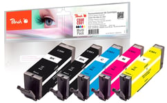 Peach Economy Pack Ink cartridges Compatible with Canon PGI-550, CLI-551