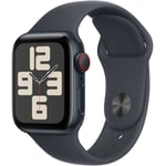 Apple Watch SE GPS + Cellular - 40mm - Boîtier Midnight Aluminium - Bracelet Midnight Sport Band - S/M