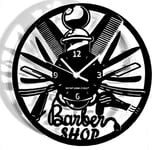 Instant Karma Clocks Barber Shop Horloge Murale pour Barbier, Idée Cadeau, Salon de Coiffure, Beauté, Accessoires pour Homme