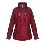 Regatta Womens/Ladies Calderdale Winter Waterproof Jacket (Rumba Red/Burgundy) material_polyester - Size 12 UK