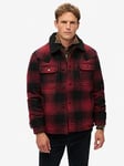 Superdry Studios Merchant Wool Chore Jacket, Red, Size M, Men