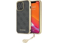 Apple Iphone 14 Pro Max Guess Dėklas 4G Charms Collection (Guhcp14xgf4ggr) Pilkos Spalvos