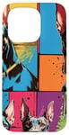 Coque pour iPhone 15 Pro Design pop art de chien Doberman cool pour les propriétaires et les fans de chiens