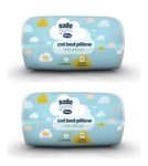 Silentnight Safe Nights Cot Bed Nursery Pillow - Anti Allergy (Pack of 2) New