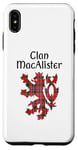 Coque pour iPhone XS Max Clan MacAlister Tartan Nom de famille écossais Scotland