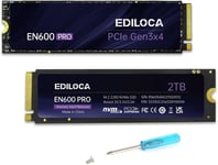 EN600 Pro SSD 2 to PCle 3.0x4, NVMe M.2 2280, jusqu'à 3500 Mo/s, Disque SSD Interne, Cache SLC 3D NAND TLC, Autocollant de Refroidissement en graphène, Stockage pour PC