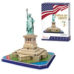 Party town Statue de la Liberté Maquette Enfants Puzzle 3D – Jeux de Monter – 40 pièces, C080H, Bleu