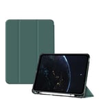 BXGH Étui pour iPad 10.2 iPad 9. Génération 2021/iPad 8. Génération 2020/iPad 7. Génération 2019, Coque arrière Rigide Fine avec Support pour iPad 10.2 Zoll - Vert foncé