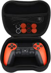 Pack Manette Pour Ps4 / Ps3 / Pc/Mobile Sans Fil - Manette Sans Fil, Dualshock, 6 Axes, Pavé Tactile, Entrée Casque, Câble De Charge, 8 X Grips Pour Joystick, Housse Pour Manette -[One140353]