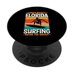 Miami Beach Floride Surf Break The Waves PopSockets PopGrip Adhésif