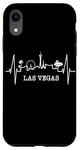 Coque pour iPhone XR Las Vegas Silhouette Battement Coeur J'adore Las Vegas