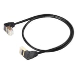 Câble Ethernet RJ45 Cat8, câble réseau haute vitesse 90 degrés mâle vers mâle Cat8, 40 Gbit/s 2000 MHz SFTP pour routeur, modem et serveur (jusqu'à UP)