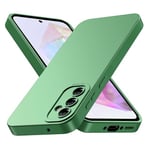 Tenphone Coque pour Samsung Galaxy A55 5g, Coque Samsung A55, Housse Etui de Protection en Silicone Souple,Cover Antichoc avec Protege de Camera,Compatible avec TPU (Vert, Samsung A55)