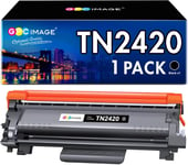 TN2420 Toner Cartouche de Toner Compatible pour Brother TN-2420 TN2410 TN-2410 pour DCP-L2530DW MFC-L2710DW HL-L2350DW HL-L2310D HL-L2370DN DCP-L2510D MFC-L2750DW MFC-L2730DW (1 Noir).[G212]