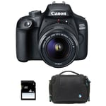 CANON EOS 4000D + 18-55 III GARANTI 3 ans + Sac + SD 4Go